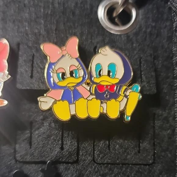 **Disney Character Pin Collection on Black Display Case** - Picture 3 of 8